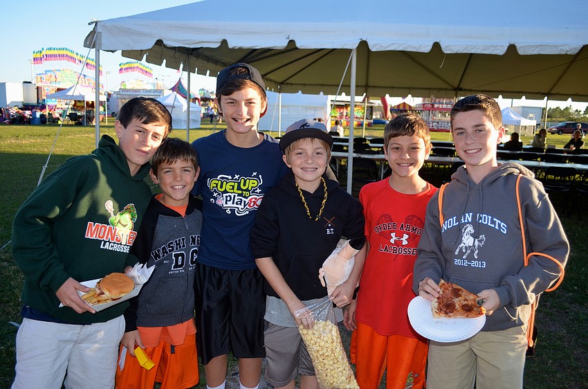 Michael Bavaro, 12, Dylan Katchen, 9, Ryan Katchen, 12, Brett Thoma, 12, Tyler Katchen, 10, and Vinny Mercadante, 13.