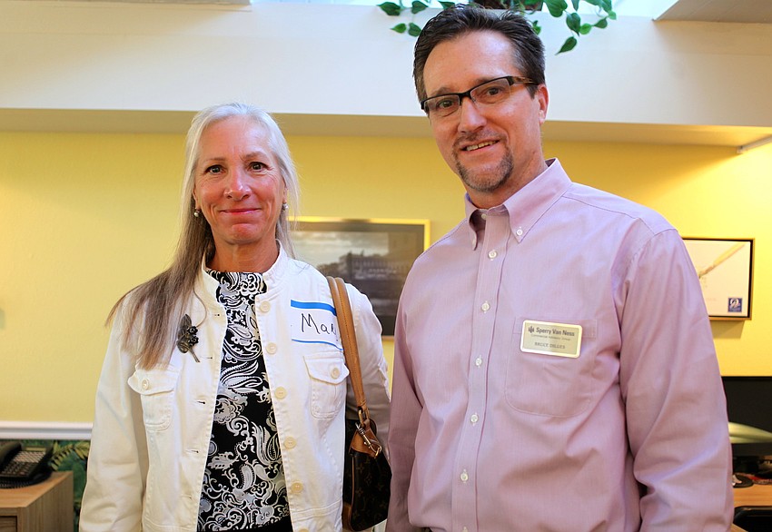 Mary Czernyk, St. Armands Circle Association, and Bruce Dilges, Sperry Van Ness