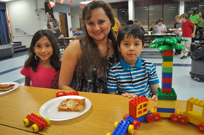 Evelynn Studebaker with her children, Katherine Horna Berdejo and Sebastian Berdejo