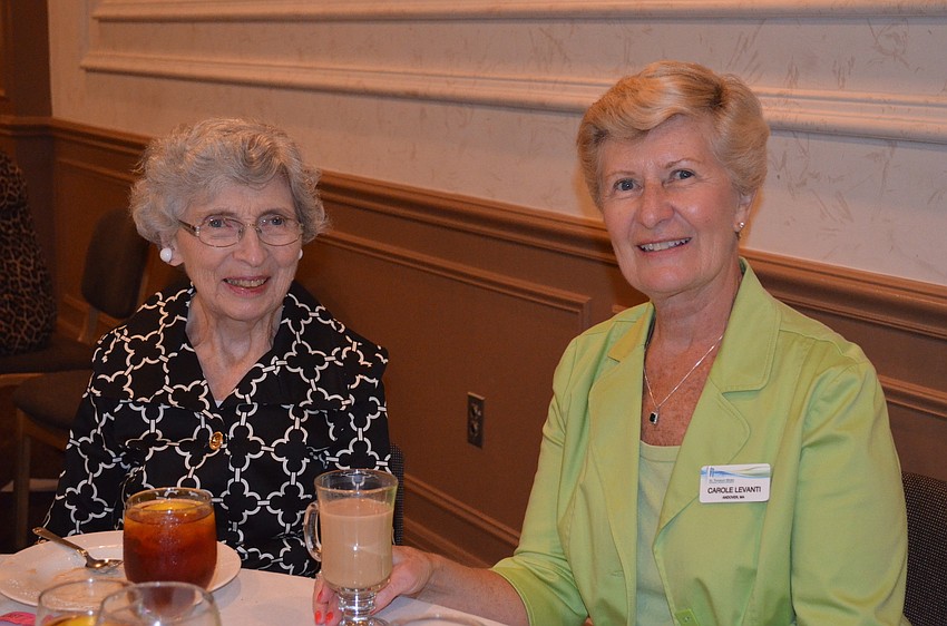 Alice Lavitt and Treasurer of the Womenâ€™s Club Carole Levanti
