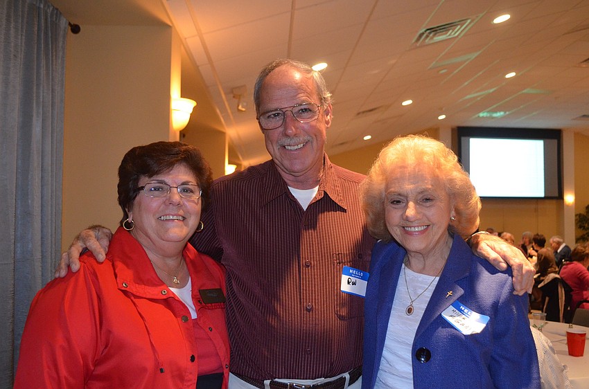 Marian Kristlibas, Ron Regan and Carmela Figari