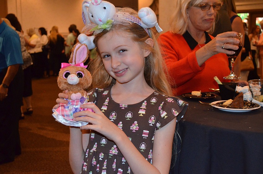 Sarina Leihy dressed for spring with her friend Hopson.