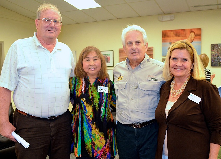 Bill Ripp, Isabelle Eaton, Juror James Corwin Johnson and Jane Buckman