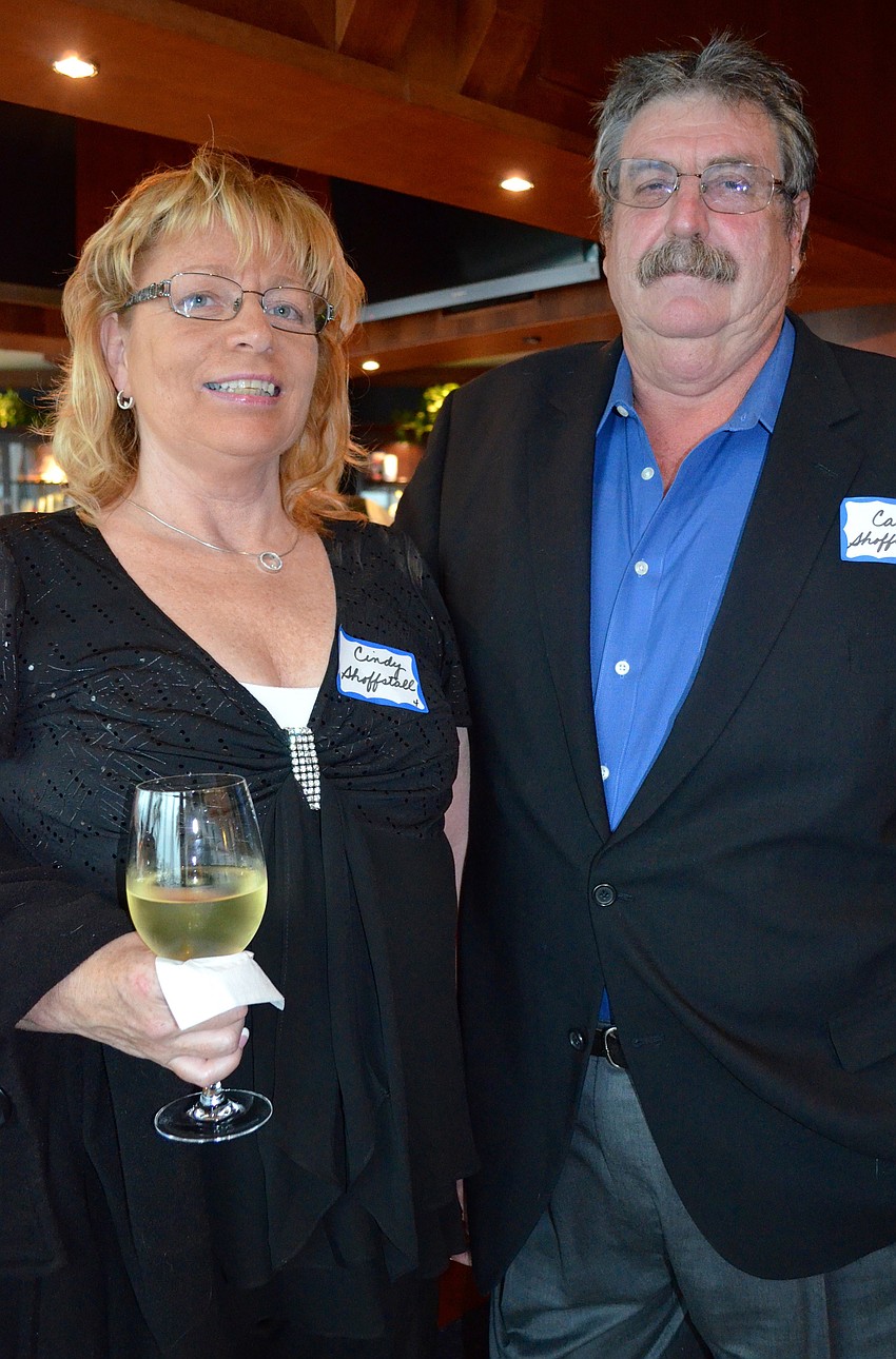 Cindy Shoffstall with her husband, Carl, President of the Lido Key Residents Association