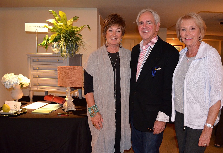 Gayle and Carl Pfirrmann with Donna Broski