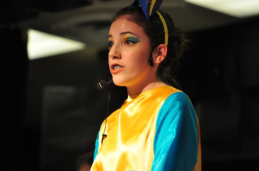 Eight-grader Kerri Grimaldi portrays Flounder.