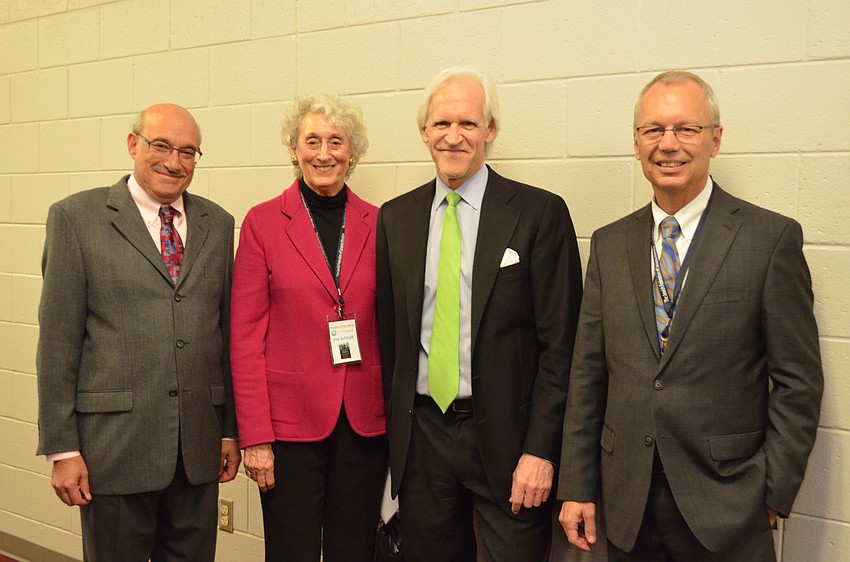 Howard Tevloitz, Ina Schnell, author Robert Edsel and Steven High