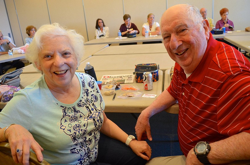 Luise and Stan Levinson enjoy time with friends.