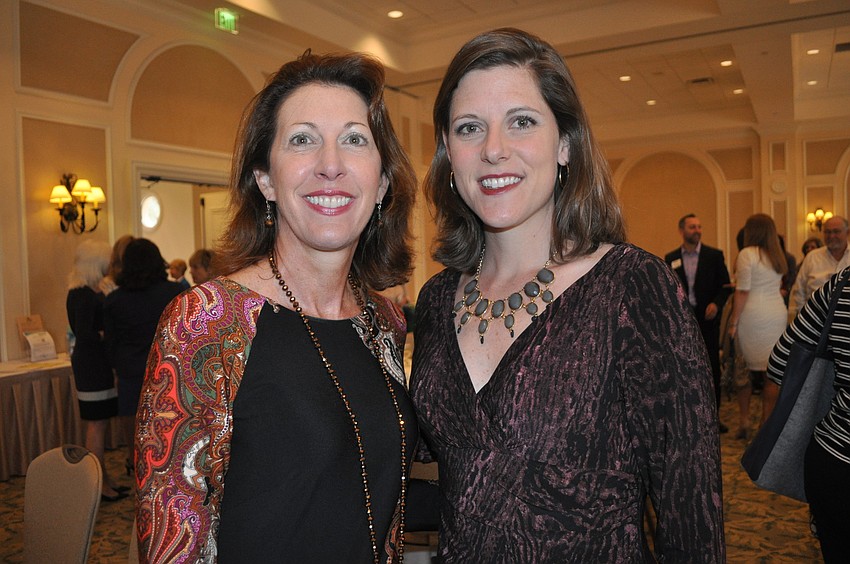 Jennifer Bencie of the Florida Department of Health in Manatee County and Huldah Mathis of Northwestern Mutual