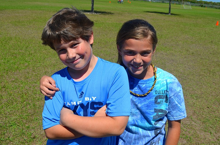 Friends and 10-year-olds Jack Moletto, 10, and Madyson Hiser.