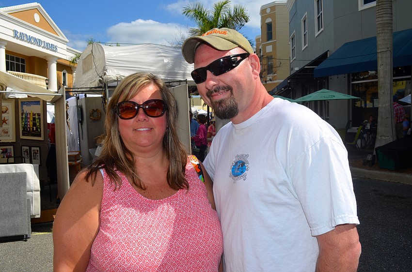 Kenny and Jill Martin enjoy an afternoon in the sun.