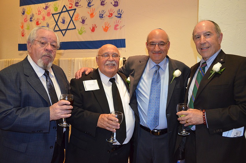Jack Steenbarger, Paul Rabin, Honoree Howard Tevlowitz and President Gerald Ronkin