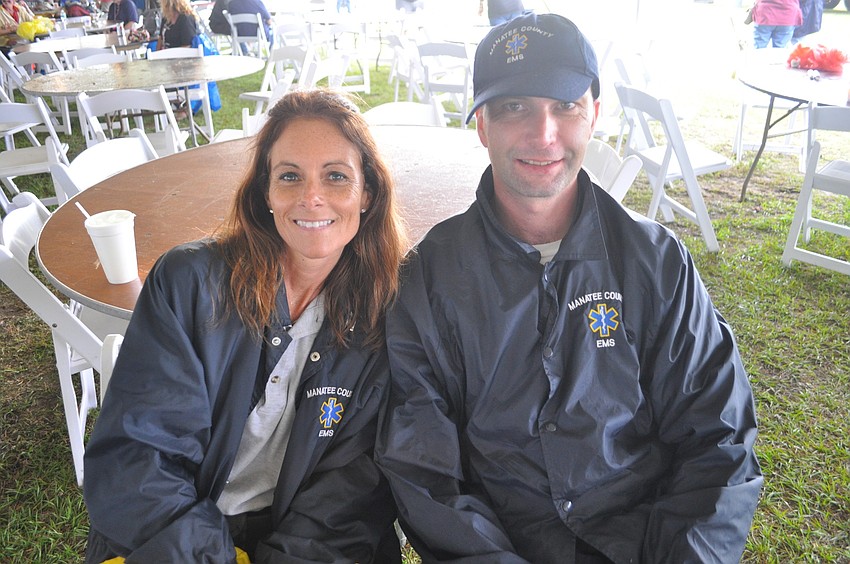 Sherri Pellien and Chris Abraham of Manatee County EMS