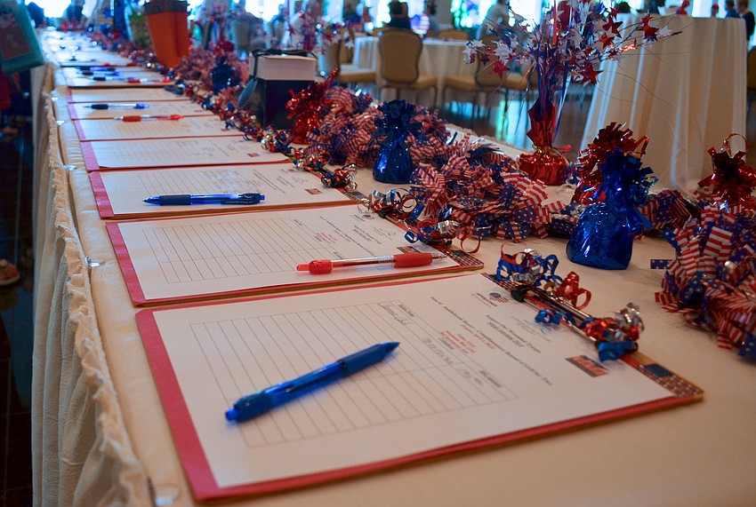 The reception included both silent and live auctions.