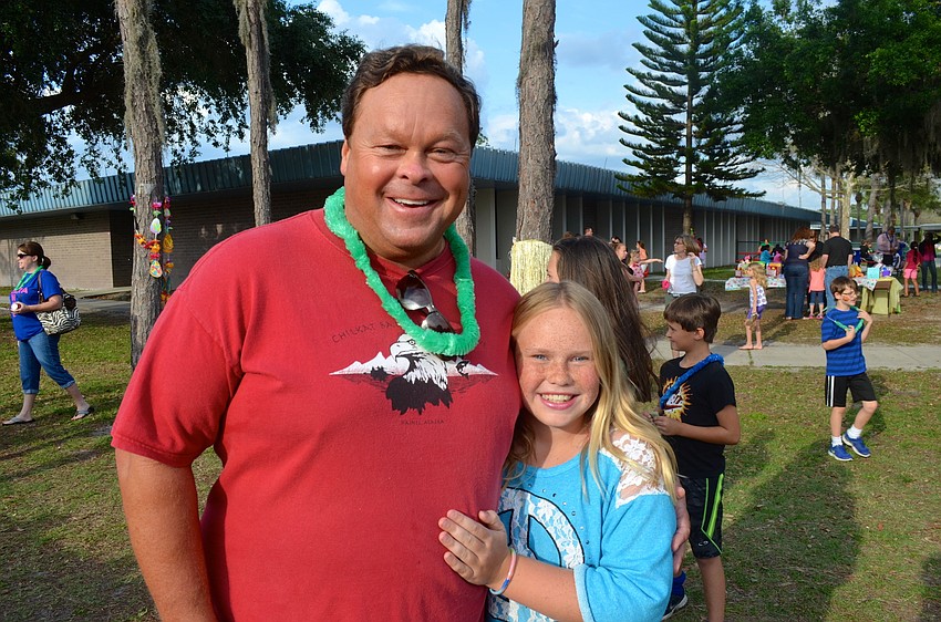 Bob Thurber enjoys time with his daughter, Olivia.
