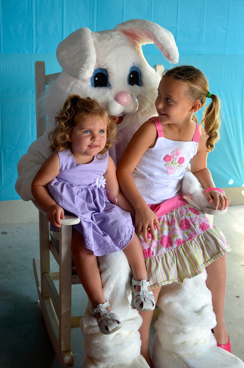 Quinn and Kylie Caffrey canâ€™t wait to go find Easter eggs.