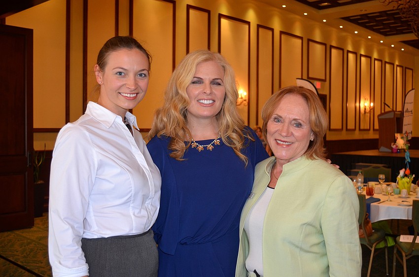Elizabeth Frazier, Leslie Lauritano and Kay Aidlin, president of ACH Guild Sarasota-Manatee.