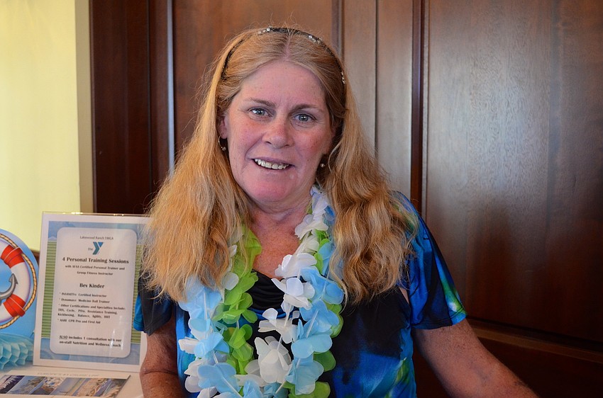 Kerrie Parrino enjoys a quiet moment before the festivities begin.