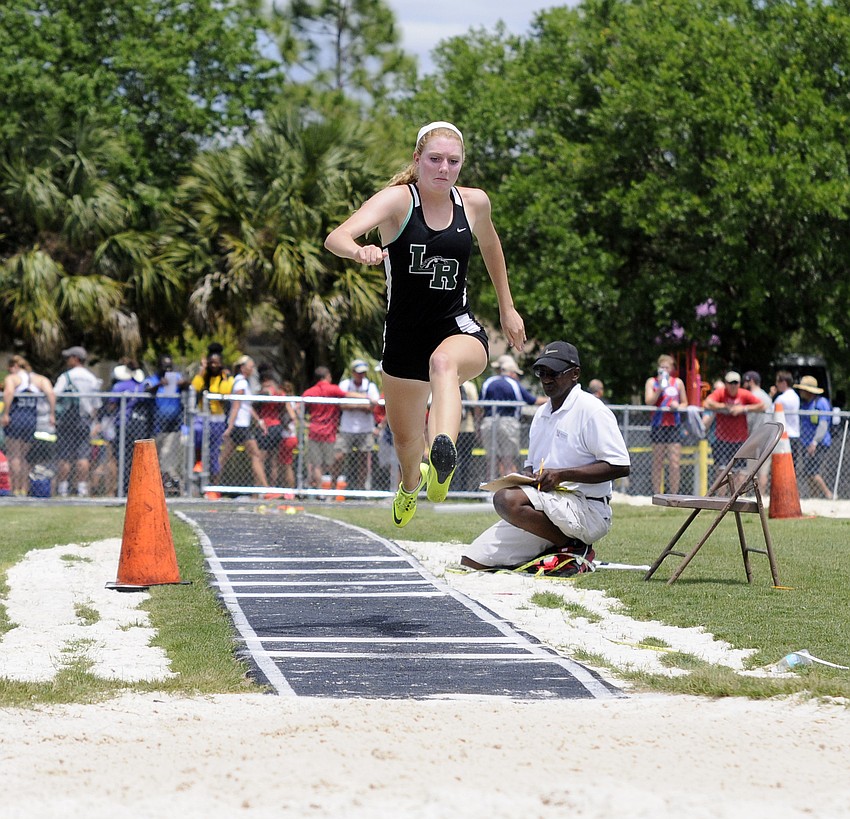 Lakewood Ranch junior Talia Falco won the triple jump with a jump of 36 feet, 10.50 inches.