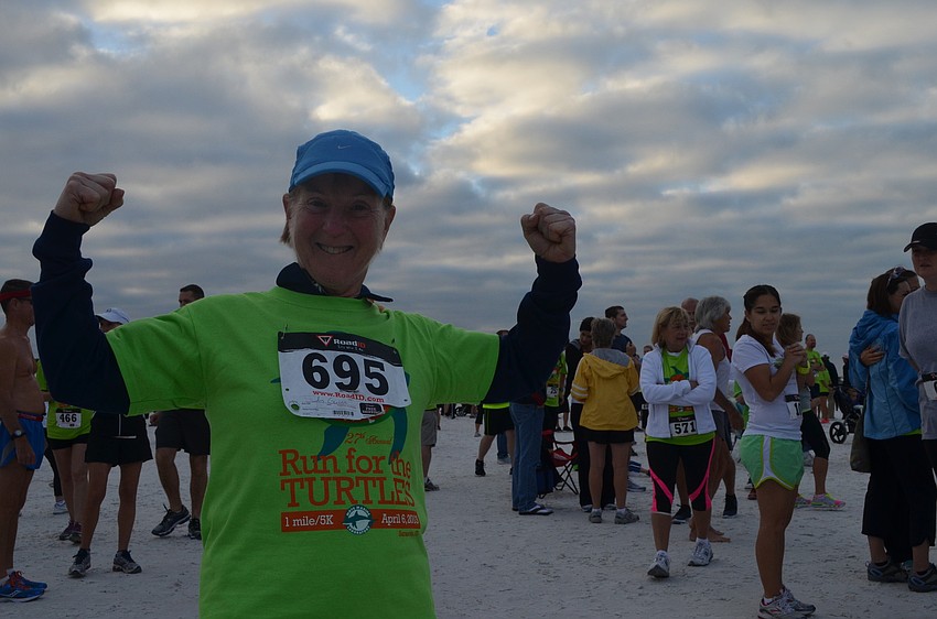 Judy Guinn visited from Lake Tahoe, CA and came out to Run for the Turtles.
