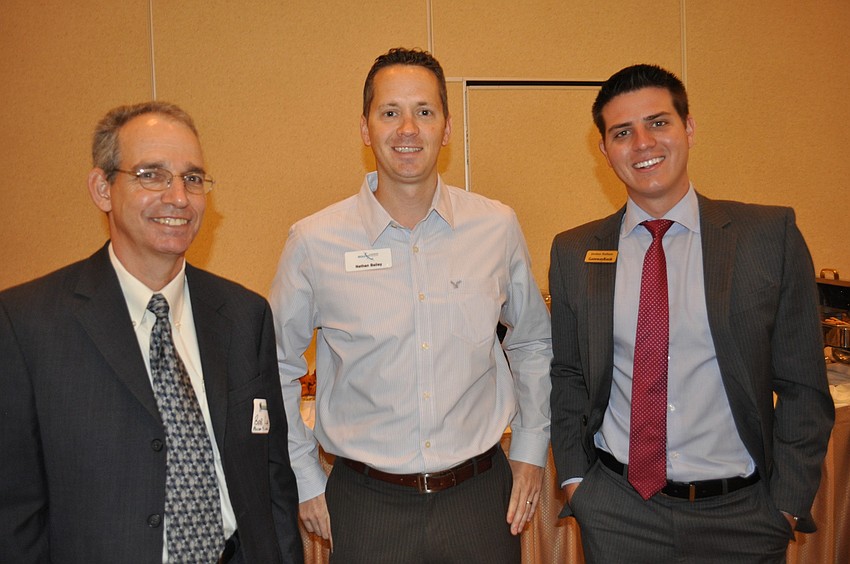 Bob Low, Nathan Bailey and Jordan Hallam, who said he wants to incorporate game dynamics into everyday business