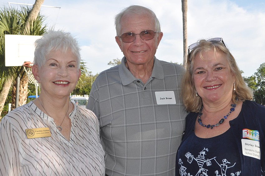 Caroline Zucker with Jack and Shirley Brown