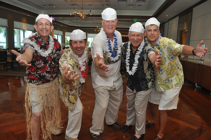 Michael Cutter, Mike McAdaragh, Frank Wright and Commodore Lee Goodman