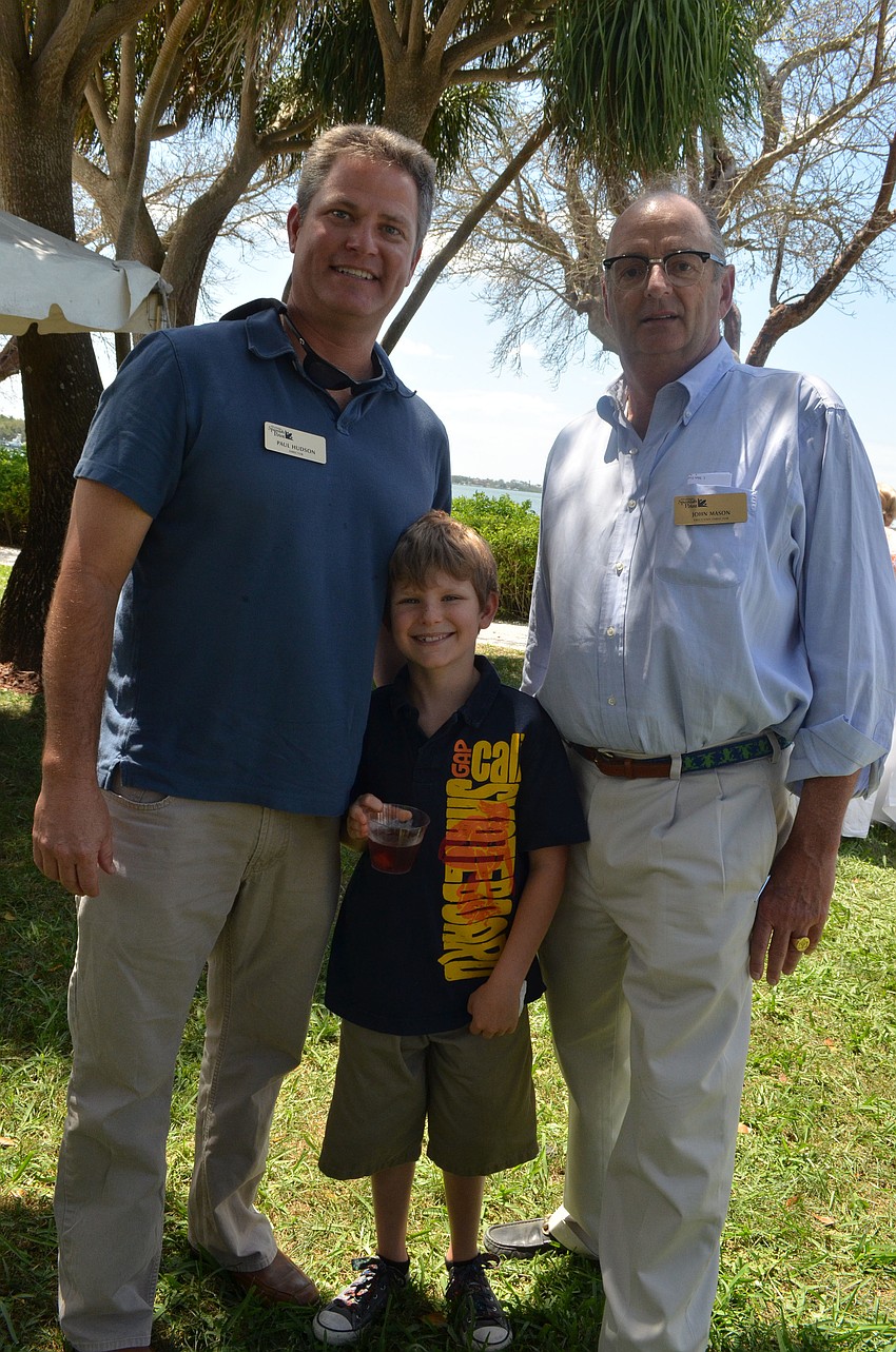 Board Member Paul Hudson with his son Broc and Executive Director John Mason