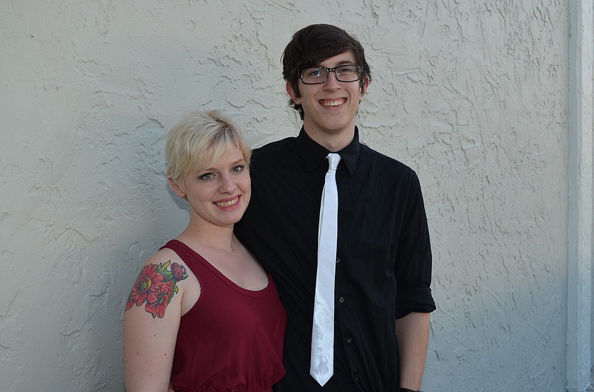 Senior Kayla Waugh and Cory Fanjoy. Waugh doesn't know what she will do upon graduation but hopes to save money and eventually get a job.