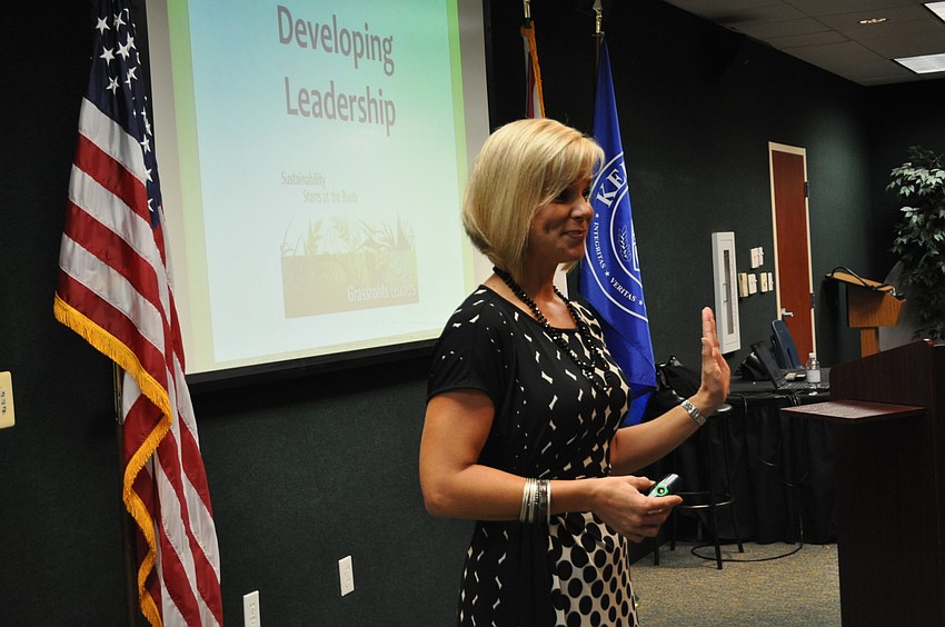 Kristi Bracewell, the executive briefing speaker, owns a wellness consulting company, totasola.