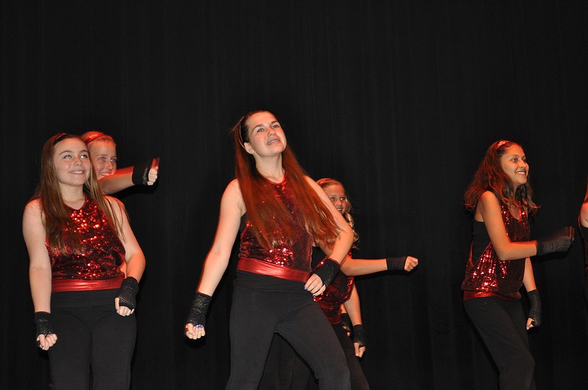 The Braden River Middle School Panther Dancers grooved to a hip-hop mix.