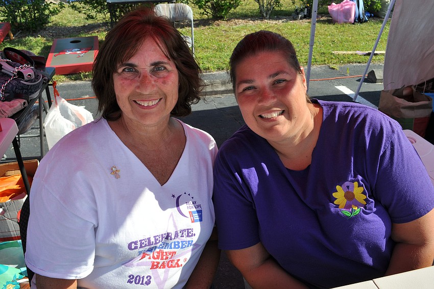 Linda Jolly with Sherry Herbst, of Team Sunflower