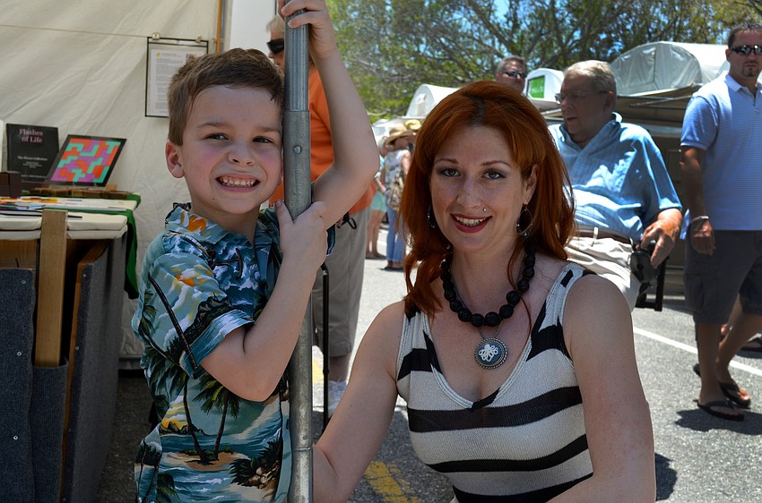 Chrissy Johnson and her son, Taylor.