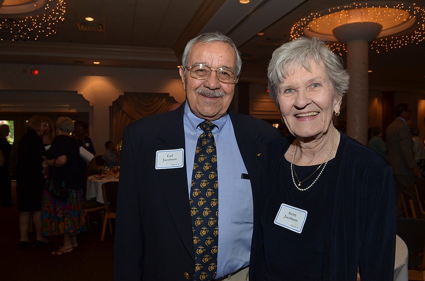 Veteran and award recipient Earl Jacobson said he couldnâ€™t have served without his wife Gerryâ€™s support and understanding.