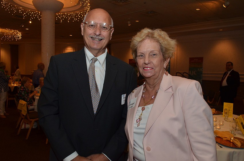 Francis Crociata and Ginger Judge of Saint Leo University came to hear the talk on â€œA New Pope and the Future of Catholic-Jewish Relations.â€