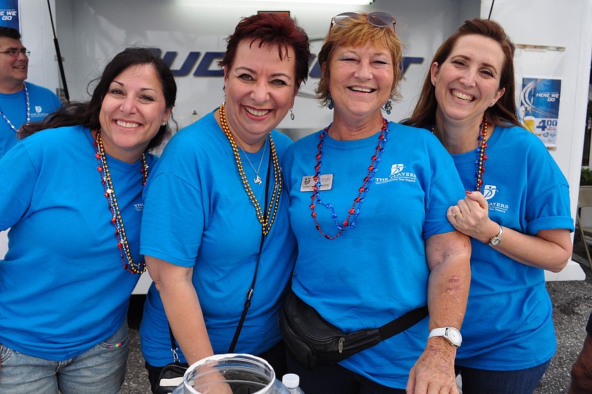 Shelley Cairo, Leona Collesano, Candy Carlson and Michelle Pingel volunteer at the event.