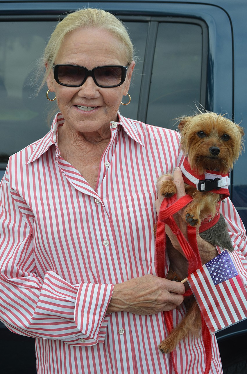 Joyce Wilkinson and her silky terrier Missy