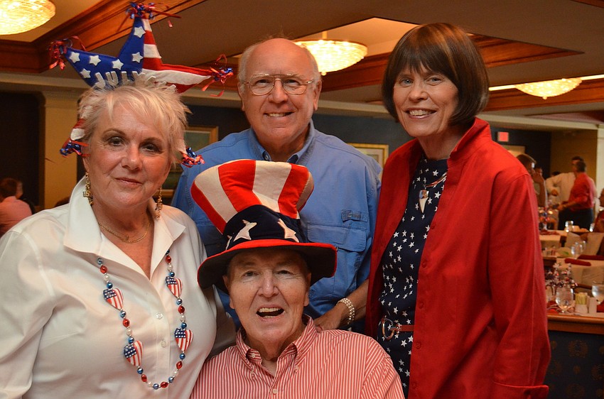 Mickey and Bert Burke with Dan and Betsy Lucsay