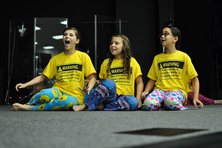 Alexis Kersey, Madison Lipker and Gabby Macogay stay up late talking about the things they could do.