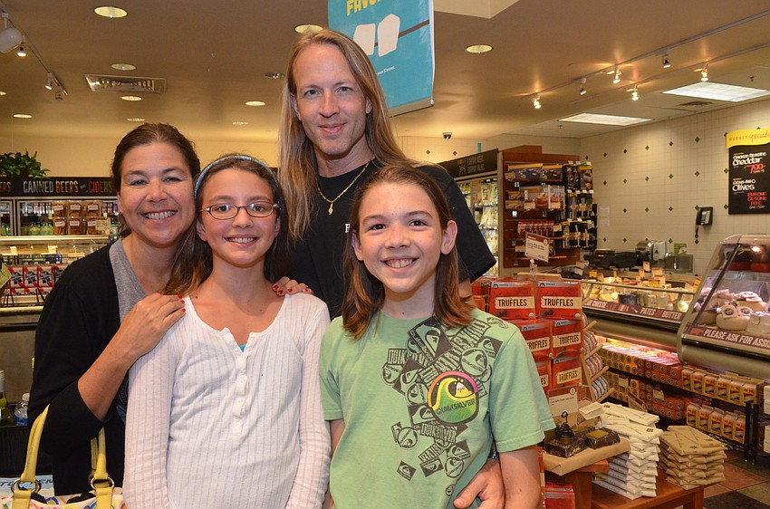 Paula Murray with her children Josie and Frank Filipanits and husband Jack Filipanits