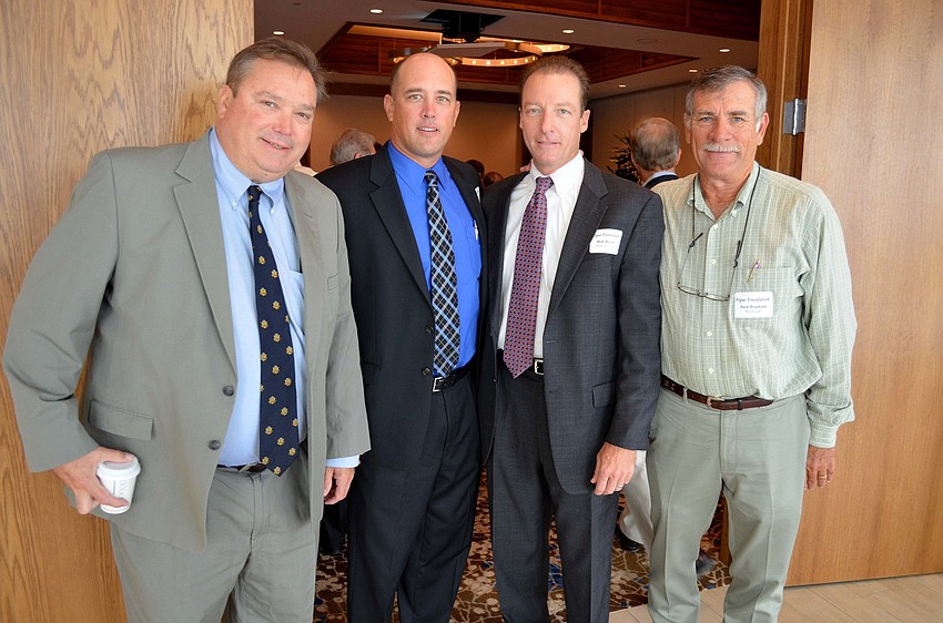 Mike Quillen, Kelly Caldwell, Rob Brown and Jack Bispham