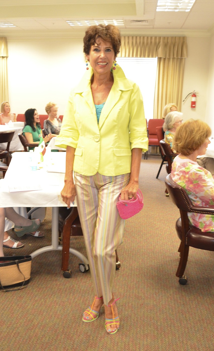 Jan Zipper models in the mini style show.