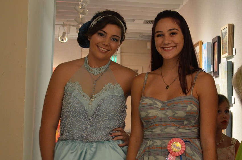 Model Sarina Swalm with designer Raven Peters