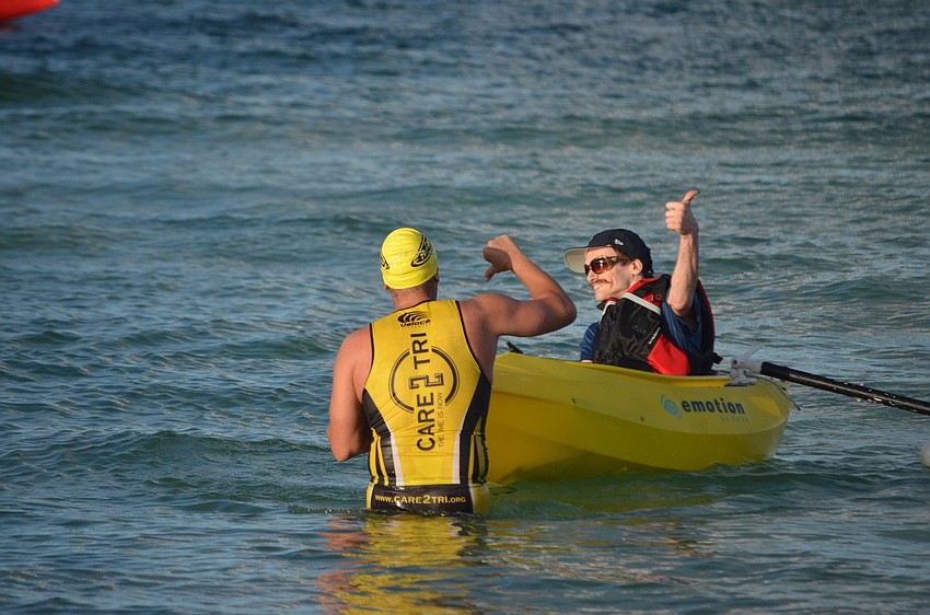 Eric Lawson may be deaf but he has participated in more than 15 triathlons with Care 2 Tri, a non-profit that promotes disability awareness.