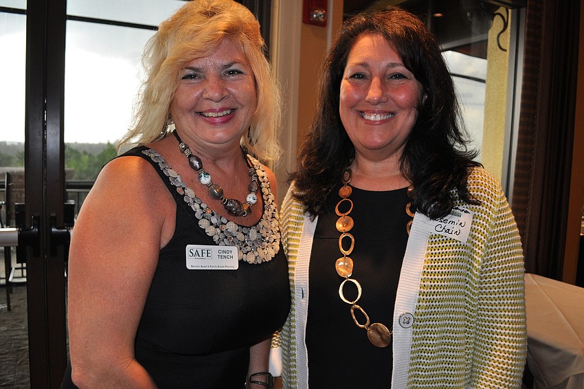 Cindy Tench, of Safe Planning, with Yasemin Chain, with ComCenter Lakewood Ranch