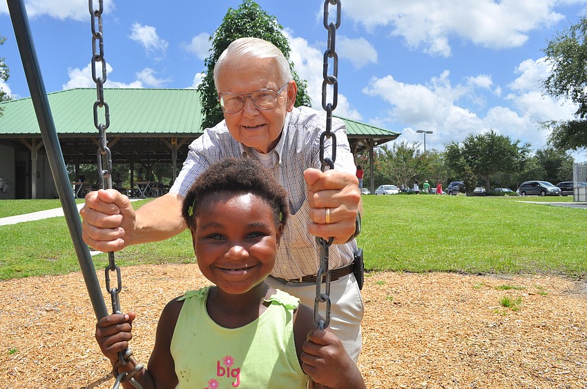 Lew Waite and his daughter, Bethany, who he fostered and then adopted