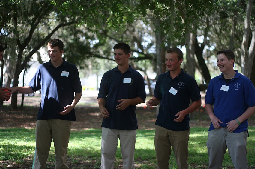 Eleventh graders, Reid Ferguson, Ryan Miller, Jacob Kroll and Adam Martin