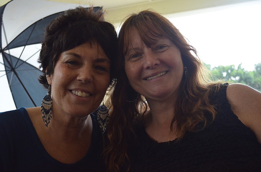 Elaine Tedesco and Lauraine Newmark chat during the celebration.