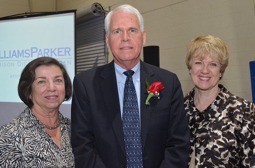 Nancy Bailey with her husband and honoree Dan and Debra Jacobs of the Patterson Foundation