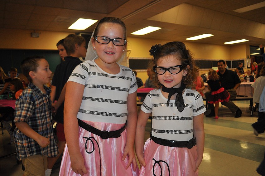 Sisters Sophie and Avery Turner were dressed to the nines